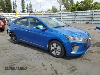 2017 Hyundai Ioniq Limited with VIN KMHC85LCXHU027621, listed as a Copart auction lot 54475795 with 125,470 mi miles and Salvage Title. Bid and sale history available at DreamBid. Image 4.