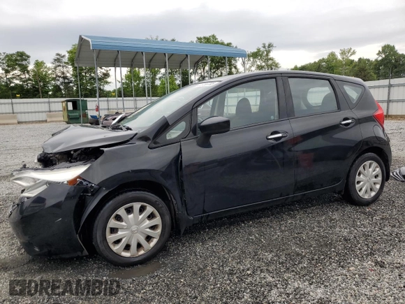 2016 Nissan Note S with VIN 3N1CE2CP5GL403815, listed as a Copart auction lot 55786765 with 122,895 mi miles and Salvage title. Bid and sale history available at DreamBid. Image 1.