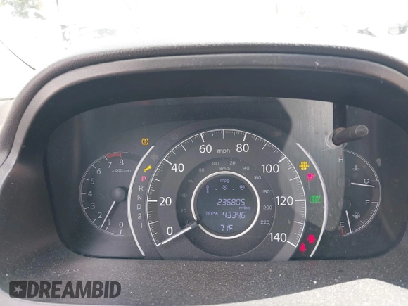 2014 Honda CR-V EX-L with VIN 5J6RM3H75EL011784, listed as a IAAI auction lot 41858861 with 236,805 mi miles and . Bid and sale history available at carsss.com. Image 15.
