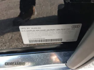 2015 Audi A8 L 4.0T with VIN WAU32AFD0FN035282, listed as a IAAI auction lot 41515136 with 76,518 mi miles. Bid and sale history available at carsss.com. Image 9.