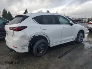 2025 Mazda CX-5 2.5 S Premium Plus Package with VIN JM3KFBEM7S0569274, listed as a Copart auction lot 43468165 with 4,922 mi miles and Salvage Title. Bid and sale history available at carsss.com. Image 3.