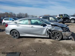 2019 Honda Civic Sedan Sport with VIN 2HGFC2F83KH542347, listed as a IAAI auction lot 41831834 with 80,222 mi miles. Bid and sale history available at carsss.com. Image 14.