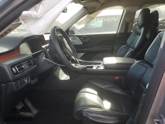 2021 Lincoln Aviator Reserve with VIN 5LM5J7XC1MGL02253, listed as a Copart auction lot 45842735 with 61,505 mi miles and Clean Title. Bid and sale history available at carsss.com. Image 7.