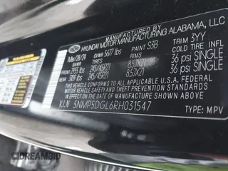 2024 Hyundai Santa Fe Calligraphy with VIN 5NMP5DGL6RH031547, listed as a IAAI auction lot 42562910 with 10,998 mi miles and . Bid and sale history available at DreamBid. Image 9.