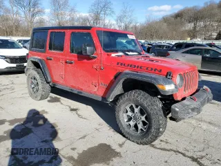 2022 Jeep Wrangler Unlimited Rubicon z VIN 1C4HJXFN1NW134502, wystawiony jako Copart lot #84514584 z przebiegiem 39 900 mil mil oraz Szkoda całkowita • Salvage title. Historia ofert i sprzedaży dostępna na DreamBid. Obrazek 4.