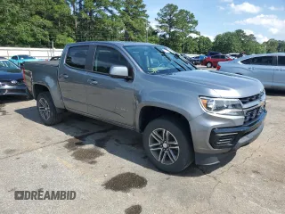 2021 Chevrolet Colorado 2WD Work Truck with VIN 1GCGSBEN5M1125312, listed as a Copart auction lot 58710305 with 75,283 mi miles and Salvage title. Bid and sale history available at DreamBid. Image 4.