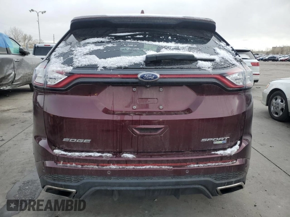2017 Ford Edge Sport with VIN 2FMPK4AP3HBB42604, listed as a Copart auction lot 49796355 with 126,347 mi miles and Salvage Title. Bid and sale history available at carsss.com. Image 6.