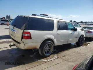 2007 Ford Expedition EL Limited with VIN 1FMFK19537LA31238, listed as a Copart auction lot 77888544 with 0 mi miles and Salvage Title. Bid and sale history available at carsss.com. Image 3.