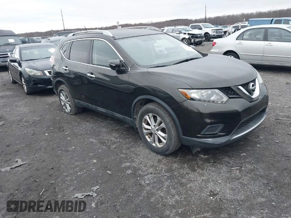 2014 Nissan Rogue SV with VIN 5N1AT2MV7EC863411, listed as a IAAI auction lot 41099324 with 163,763 mi miles. Bid and sale history available at carsss.com. Image 1.