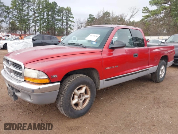 1998 Dodge Dakota SLT with VIN 1B7GL22Y1WS569991, listed as a IAAI auction lot 41689076 with 135,680 mi miles and . Bid and sale history available at DreamBid. Image 2.