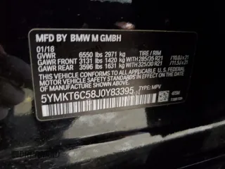 2018 BMW X5 M z VIN 5YMKT6C58J0Y83395, wystawiony jako Copart lot #43535103 z przebiegiem 52 374 mil mil oraz . Historia ofert i sprzedaży dostępna na DreamBid. Obrazek 12.