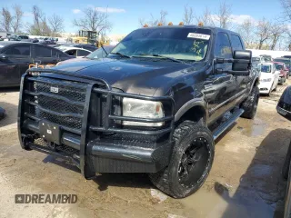 2005 Ford Super Duty F-250 XL with VIN 1FTSW21P45ED31320, listed as a Copart auction lot 46085614 with 276,566 mi miles and Salvage Title. Bid and sale history available at carsss.com. Image 1.