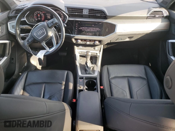 2019 Audi Q3 with VIN WA1BEDF33K1085331, listed as a Copart auction lot 64170625 with 70,209 mi miles and Salvage title. Bid and sale history available at DreamBid. Image 8.