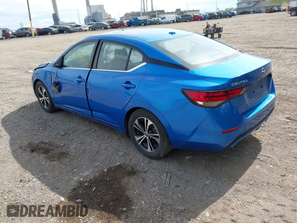 2021 Nissan Sentra SV with VIN 3N1AB8CV0MY271062, listed as a IAAI auction lot 42191931 with 65,999 mi miles and . Bid and sale history available at DreamBid. Image 3.