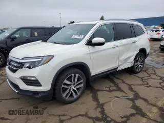 2018 Honda Pilot Elite with VIN 5FNYF6H07JB036442, listed as a Copart auction lot 57553945 with 107,657 mi miles and Clean title. Bid and sale history available at DreamBid. Image 1.