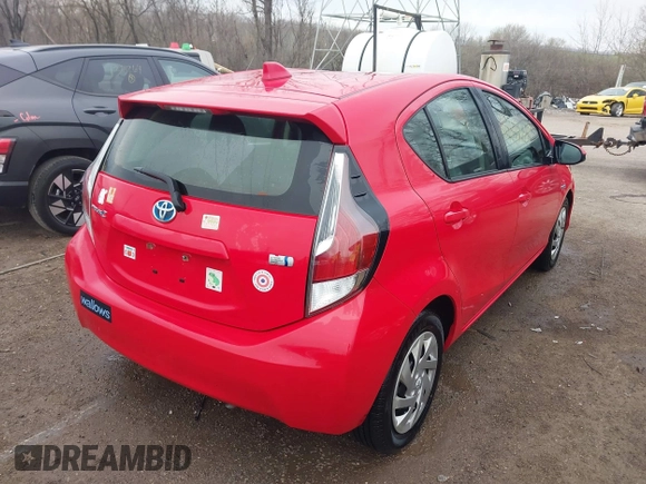 2015 Toyota Prius One with VIN JTDKDTB34F1094294, listed as a IAAI auction lot 41855669 with 108,176 mi miles and . Bid and sale history available at carsss.com. Image 4.