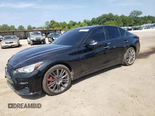 2023 Infiniti Q50 Red Sport 400 z VIN JN1FV7DRXPM590873, wystawiony jako Copart lot #65201974 z przebiegiem 24 886 mil mil oraz Szkoda całkowita • Salvage title. Historia ofert i sprzedaży dostępna na DreamBid. Obrazek 1.