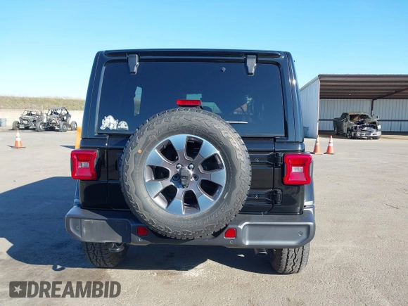 2021 Jeep Wrangler Unlimited Sahara Altitude z VIN 1C4HJXEN5MW659188, wystawiony jako IAAI lot #41414960 z przebiegiem 72 698 mil mil oraz . Historia ofert i sprzedaży dostępna na DreamBid. Obrazek 16.