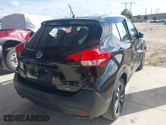 2019 Nissan Kicks S with VIN 3N1CP5CU7KL536151, listed as a IAAI auction lot 41212395 with 65,846 mi miles and . Bid and sale history available at carsss.com. Image 4.