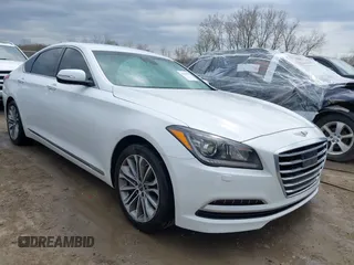2017 Genesis G80 3.8L z VIN KMHGN4JE5HU183025, wystawiony jako IAAI lot #42048920 z przebiegiem 90 073 mil mil oraz . Historia ofert i sprzedaży dostępna na DreamBid. Obrazek 1.