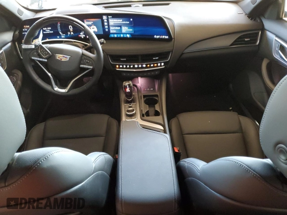 2025 Cadillac CT5 Premium Luxury with VIN 1G6DN5RK9S0106523, listed as a Copart auction lot 81950944 with 158 mi miles and Salvage title. Bid and sale history available at DreamBid. Image 8.