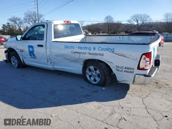 2021 Ram 1500 Tradesman with VIN 3C6JR6DT7MG538785, listed as a Copart auction lot 87669655 with 82,005 mi miles and Salvage title. Bid and sale history available at DreamBid. Image 2.