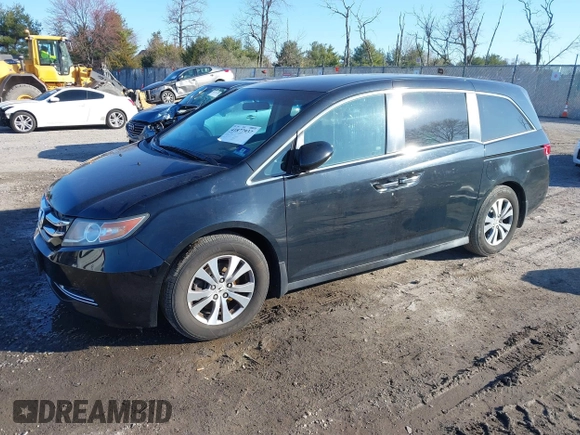 2017 Honda Odyssey SE with VIN 5FNRL5H31HB020510, listed as a IAAI auction lot 41877937 with 105,690 mi miles and . Bid and sale history available at carsss.com. Image 17.