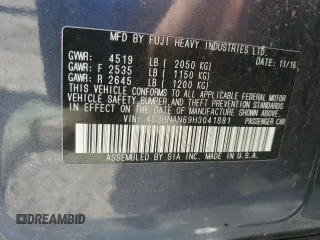 2017 Subaru Legacy Limited с VIN 4S3BNAN69H3041881, выставлен на аукционе Copart как лот 58198945 с пробегом 189 862 миль миль и Чистый • Clean title. История ставок и продаж доступна на DreamBid. Изображение 12.