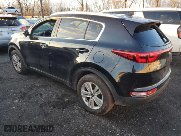 2018 Kia Sportage LX with VIN KNDPMCACXJ7446114, listed as a Copart auction lot 37712144 with 65,273 mi miles and Non Repairable. Bid and sale history available at DreamBid. Image 2.