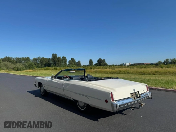 1973 Cadillac Eldorado z VIN 6L67S3Q410957, wystawiony jako Copart lot #64316435 z przebiegiem 74 584 mil mil oraz Czysty tytuł • Clean title. Historia ofert i sprzedaży dostępna na DreamBid. Obrazek 3.
