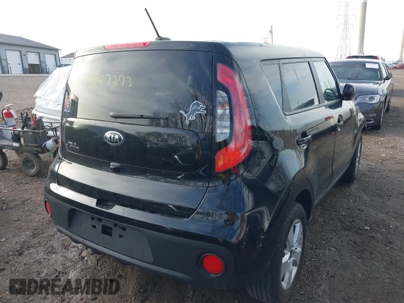 2019 Kia Soul with VIN KNDJN2A22K7685873, listed as a IAAI auction lot 41947273 with 58,560 mi miles and . Bid and sale history available at DreamBid. Image 4.