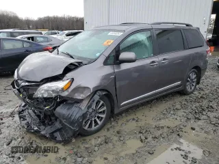 2020 Toyota Sienna XLE with VIN 5TDDZ3DC3LS249875, listed as a Copart auction lot 45348265 with 103,070 mi miles and Salvage Title. Bid and sale history available at carsss.com. Image 1.