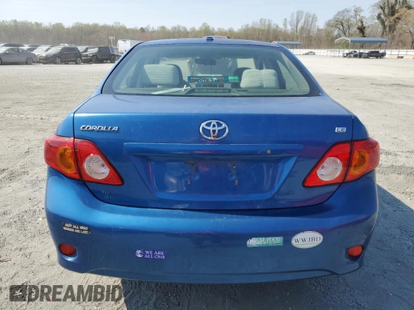 2010 Toyota Corolla with VIN JTDBU4EE6A9115451, listed as a Copart auction lot 50299565 with 165,019 mi miles and Salvage Title. Bid and sale history available at carsss.com. Image 6.