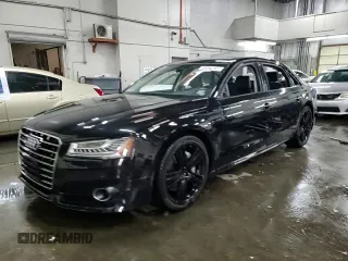 2016 Audi A8 L 4.0T Sport with VIN WAU43AFD1GN021393, listed as a Copart auction lot 45494265 with 73,770 mi miles and Salvage Title. Bid and sale history available at carsss.com. Image 14.