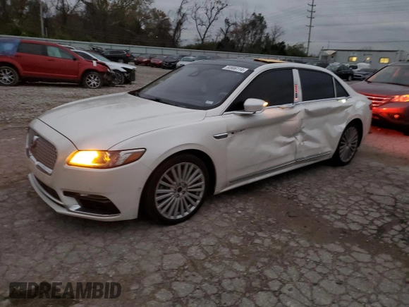 2017 Lincoln Continental Reserve with VIN 1LN6L9NP1H5637548, listed as a Copart auction lot 80906114 with 91,524 mi miles and Salvage Title. Bid and sale history available at carsss.com. Image 1.