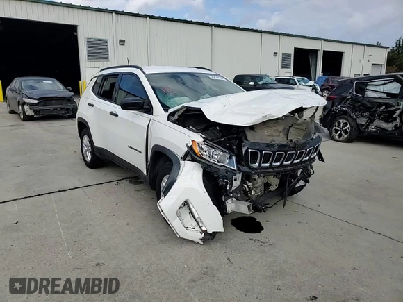 2018 Jeep Compass Sport with VIN 3C4NJCAB2JT214982, listed as a Copart auction lot 78254674 with 80,838 mi miles and Salvage Title. Bid and sale history available at carsss.com. Image 10.