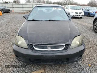 1999 Honda Civic LX with VIN 2HGEJ6677XH585273, listed as a Copart auction lot 51164635 with 184,874 mi miles and Salvage Title. Bid and sale history available at DreamBid. Image 5.