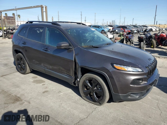 2017 Jeep Cherokee Limited with VIN 1C4PJLDS2HW654788, listed as a Copart auction lot 88324255 with 21,545 mi miles and Salvage Title. Bid and sale history available at carsss.com. Image 4.