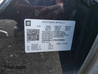 2021 GMC Acadia AT4 with VIN 1GKKNLLS7MZ159564, listed as a Copart auction lot 81528304 with 90,636 mi miles and Salvage Title. Bid and sale history available at carsss.com. Image 14.