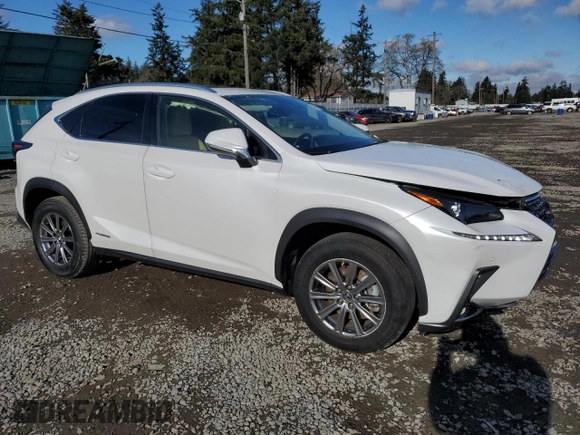 2021 Lexus NX with VIN JTJDJRDZXM2166755, listed as a Copart auction lot 44252825 with 57,518 mi miles and Salvage Title. Bid and sale history available at carsss.com. Image 4.