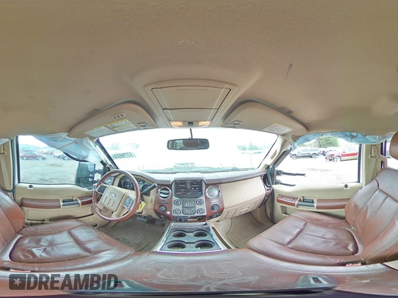 2013 Ford F-250 XL with VIN 1FT7W2BT0DEA61387, listed as a Copart auction lot 53798935 with 156,392 mi miles and Salvage title. Bid and sale history available at DreamBid. Image 14.