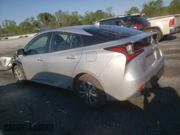 2019 Toyota Prius LE with VIN JTDL9RFU9K3003241, listed as a Copart auction lot 51743415 with 52,629 mi miles and Salvage Title. Bid and sale history available at DreamBid. Image 2.