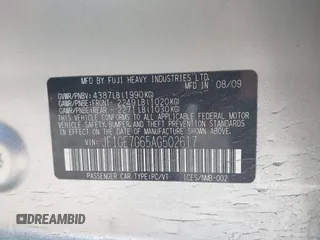2010 Subaru WRX WRX с VIN JF1GE7G65AG502617, выставлен на аукционе IAAI как лот 41909547 с пробегом 131 957 миль миль и . История ставок и продаж доступна на DreamBid. Изображение 9.
