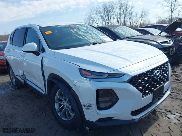 2019 Hyundai Santa Fe SE with VIN 5NMS23AD3KH070603, listed as a IAAI auction lot 41760416 with 62,676 mi miles. Bid and sale history available at carsss.com. Image 1.