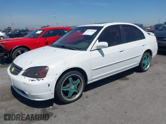 2003 Honda Civic EX with VIN 2HGES26753H508367, listed as a IAAI auction lot 41977264 with 203,867 mi miles. Bid and sale history available at carsss.com. Image 2.