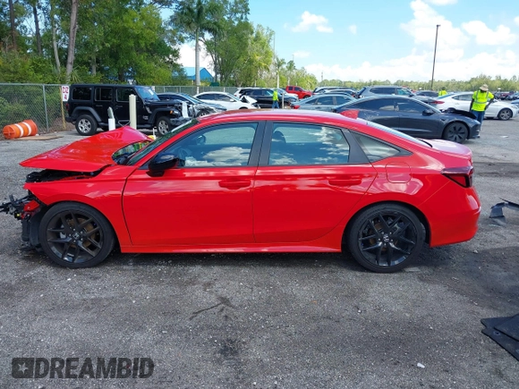 2025 Honda Civic Sport with VIN 2HGFE2F53SH511163, listed as a IAAI auction lot 41886456 with 11,696 mi miles and . Bid and sale history available at carsss.com. Image 15.