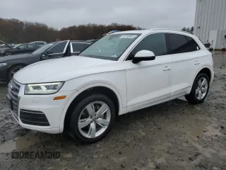 2019 Audi Q5 Premium Plus with VIN WA1BNAFY1K2046113, listed as a Copart auction lot 52155385 with 56,953 mi miles and Salvage title. Bid and sale history available at DreamBid. Image 1.