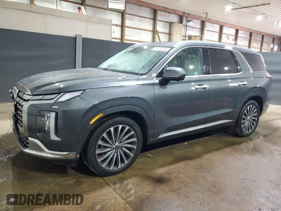 2024 Hyundai Palisade Calligraphy z VIN KM8R7DGE3RU720132, wystawiony jako Copart lot #56704085 z przebiegiem 42 314 mil mil oraz Czysty tytuł • Clean title. Historia ofert i sprzedaży dostępna na DreamBid. Obrazek 1.
