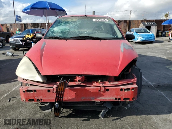 2001 Ford Focus LX with VIN 1FAFP33P91W151083, listed as a Copart auction lot 48943555 with 157,848 mi miles and Salvage Title. Bid and sale history available at carsss.com. Image 5.