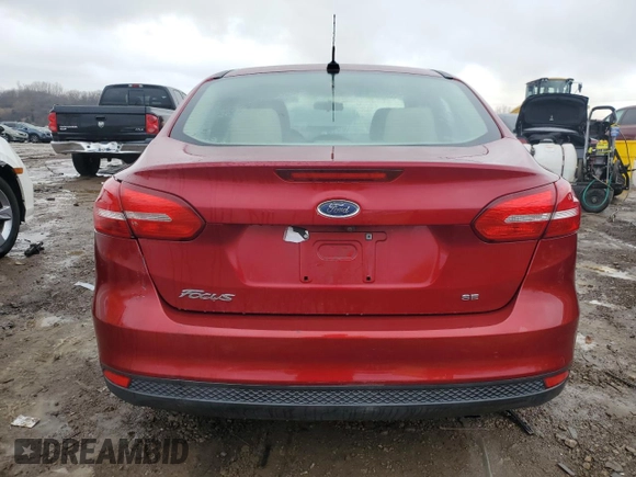 2017 Ford Focus SE with VIN 1FADP3F29HL332171, listed as a Copart auction lot 85765244 with 84,174 mi miles and Salvage Title. Bid and sale history available at DreamBid. Image 6.